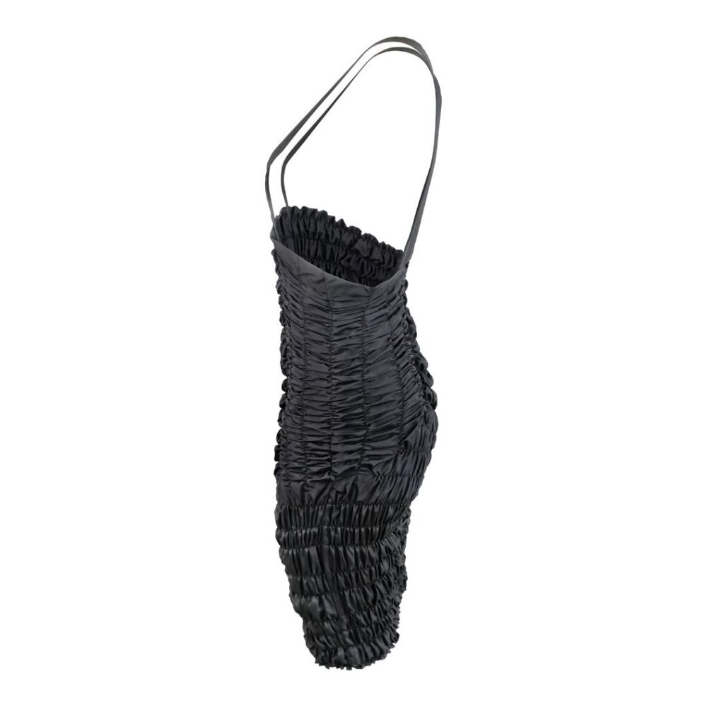 Comme Des Garçons Black Ruched Suspender Dress Circa 1989 - Picture 2 of 5
